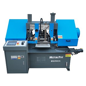 MetalTec BS 350 ZA автоматический колонный ленточнопильный станок с поворотом до 60°