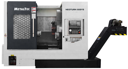 MetalTec NeoTurn 60DYS (Fanuc) - Токарный станок ЧПУ с наклонной станиной и противошпинделем